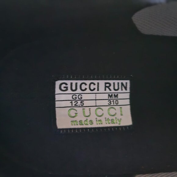 NIB Gucci Run technical knit fabric sneakers G 12.5 US 13 main image 2